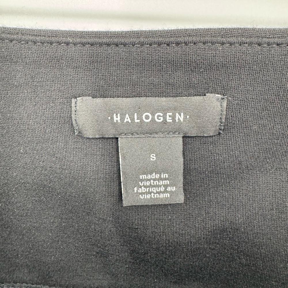 Halogen Black Stretch Pencil Skirt Size Small Classic Office Workwear - Picture 6 of 7